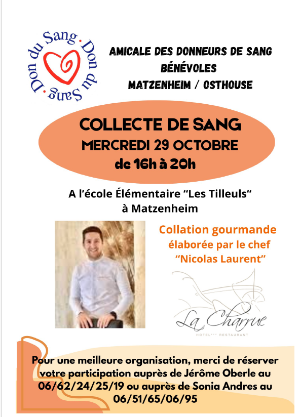 Affiche donneur de sang
